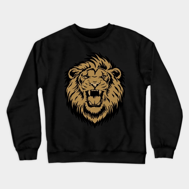 lion Crewneck Sweatshirt by Arjanaproject